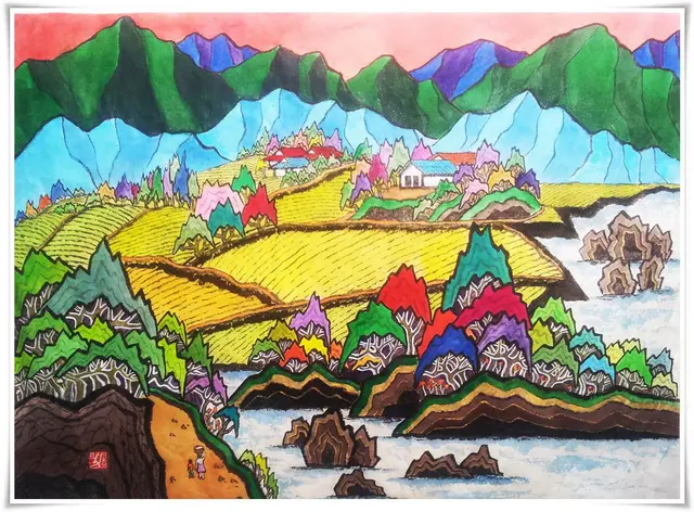 무제 26 — 한국화 작품